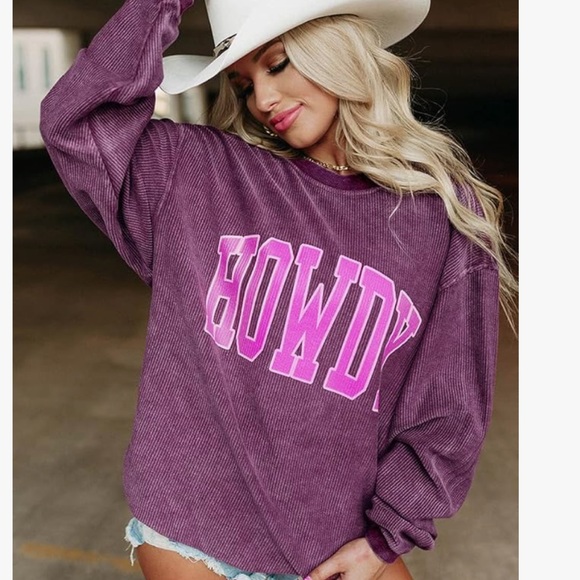 Tops - Howdy corduroy sweatshirt